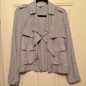 Jack by BB Dakota Women's Light Gray Utility Jacket